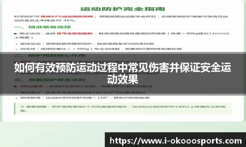 如何有效预防运动过程中常见伤害并保证安全运动效果